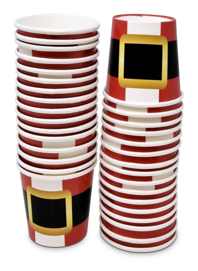 Gift Boutique 48 Pack Christmas Santa Belt Treat Cups – Holiday Dessert Snack Bowls for Ice Cream, Popcorn, Candy & Party Favors - Image 1
